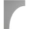 Ekena Millwork 1 3/4"W x 6"D x 8"H Clarksville Wood Vintage Decor Bracket, Pebble Grey BKTWD02X06X08CVPG - alternate 3
